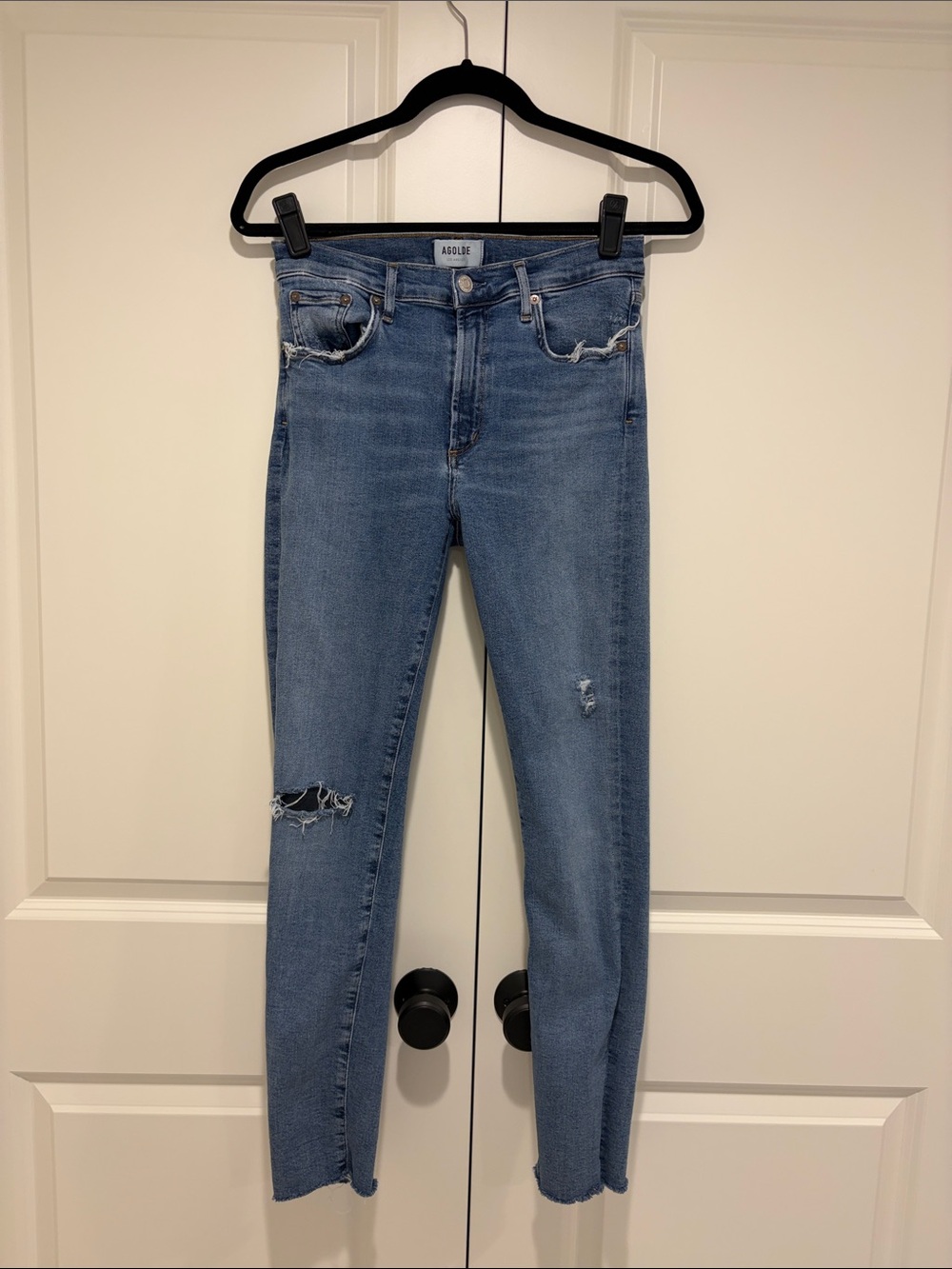 Agolde Skinny Jeans Distressed